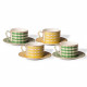 Set de 4 tasses à thé Chess