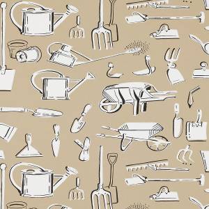 Papier peint Les Outils Du Jardin
