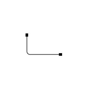 Tringle CS 1 Coude Avec Glisseurs