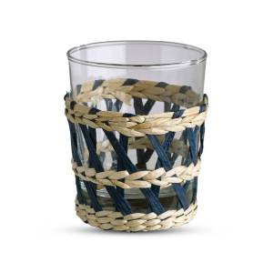 Set de 6 verres (et fourreaux en osier)