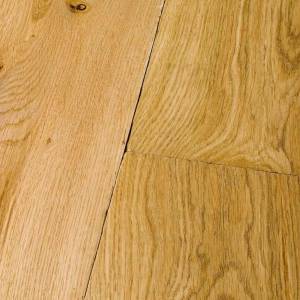 Parquet Chêne Massif Gamme nature Rustique A col. 221 Aspect bois brut verni mat