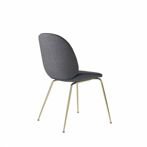 Chaise Beetle Dining Fully Upholstered Brass Base