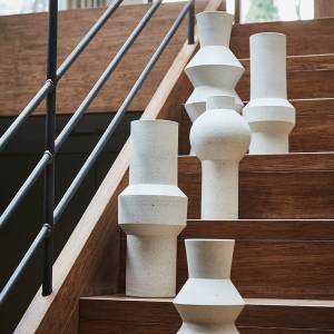 Vase Speckled Clay Round