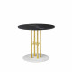 Table Ts Column Dining Brass 80