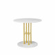 Table Ts Column Dining Brass 80