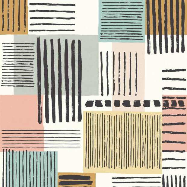 Panoramique Painted Patchwork Stripes +