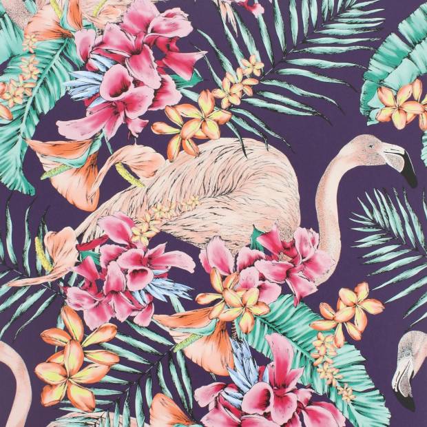 Papier peint Flamingo Club