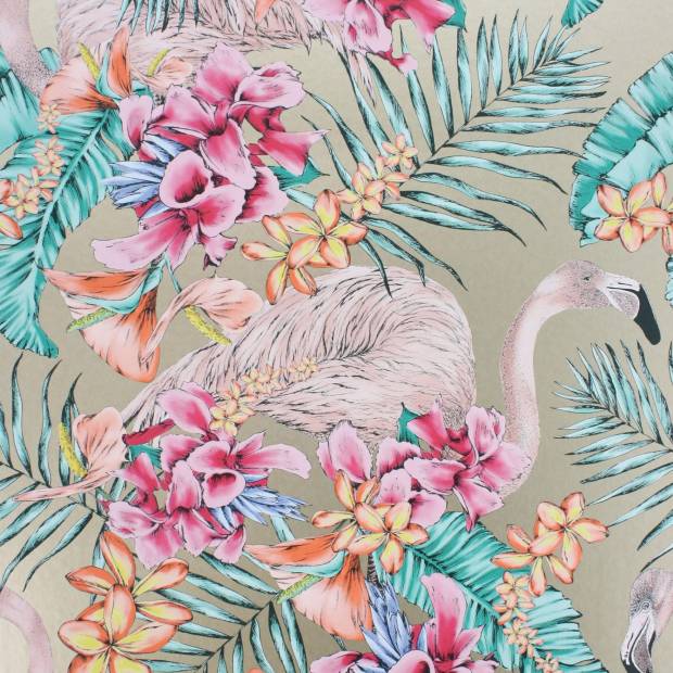 Papier peint Flamingo Club