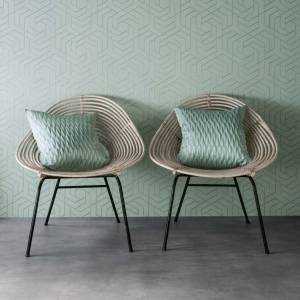 Papier Peint Hexagon Trellis